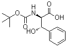CAS 登录号：102507-18-6， (betaS)-beta-羟基-N-{[(2-甲基-2-丙基)氧基]羰基}-D-苯丙氨酸