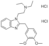 CAS#: 102516-95-0, 1-(2-Diethylaminoethyl)-2-(3,4-Dimethoxybenzyl)-Benzimidazole Dihydrochloride