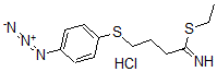 CAS 登录号：102568-44-5， 4-(4-叠氮基苯基)硫基-1-乙硫基丁烷-1-亚胺盐酸盐