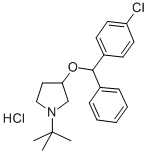 CAS#: 102584-35-0, 1-Tert-Butyl-3-[(4-Chlorophenyl)-Phenylmethoxy]Pyrrolidine Hydrochloride