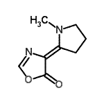CAS 登录号：102713-14-4， (4Z)-4-(1-甲基-2-吡咯烷基亚基)-1,3-恶唑-5(4H)-酮