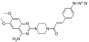 CAS#: 102714-70-5, (E)-1-[4-(4-Amino-6,7-Dimethoxy-Quinazolin-2-Yl)Piperazin-1-Yl]-3-(4-Azidophenyl)Prop-2-En-1-One