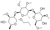 CAS#: 102717-63-5, (2S,3R,4S,5R,6R)-2-[(2S,3S,5R,6S)-6-[(2R,3R,4R,5S,6S)-5-Hydroxy-4-Methoxy-6-Methyl-2-Propoxyoxan-3-Yl]Oxy-4,5-Dimethoxy-2-Methyloxan-3-Yl]Oxy-4-Methoxy-6-(Methoxymethyl)Oxane-3,5-Diol