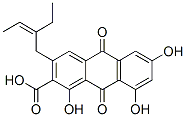 CAS 登录号：102819-46-5， 3-[(Z)-2-乙基丁-2-烯基]-1,6,8-三羟基-9,10-二氧代蒽-2-羧酸