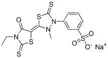 CAS#: 10285-73-1, Sodium 3-[(5E)-5-(3-Ethyl-4-Oxo-2-Sulfanylidene-1,3-Thiazolidin-5-Ylidene)-4-Methyl-2-Sulfanylidene-1,3,4-Thiadiazolidin-3-Yl]Benzenesulfonate
