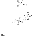 CAS 登录号：10294-62-9， 镧硫酸盐水合物(2:3:1)