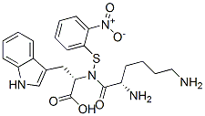CAS 登录号：103088-69-3， (2S)-2-[[(2S)-2,6-二氨基己酰基]氨基]-3-[2-(2-硝基苯基)硫基-1H-吲哚-3-基]丙酸