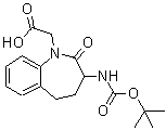 CAS#: 103105-97-1, [3-({[(2-Methyl-2-Propanyl)Oxy]Carbonyl}Amino)-2-Oxo-2,3,4,5-Tetrahydro-1H-1-Benzazepin-1-Yl]Acetic Acid