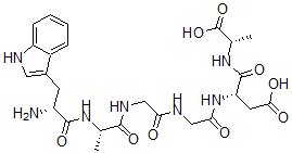 CAS#: 103122-89-0, (3S)-3-[[2-[[2-[[(2S)-2-[[(2R)-2-Amino-3-(1H-Indol-3-Yl)Propanoyl]Amino]Propanoyl]Amino]Acetyl]Amino]Acetyl]Amino]-3-[[(1S)-1-Carboxyethyl]Carbamoyl]Propanoic Acid