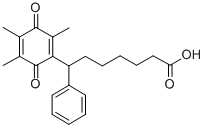 CAS#: 103185-78-0, 7-Phenyl-7-(2,4,5-trimethyl-3,6-dioxo-1,4-cyclohexadien-1-yl)heptanoic acid