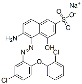 CAS#: 103241-64-1, Sodium 5-[2-[5-Chloro-2-(2-Chlorophenoxy)Phenyl]Hydrazinyl]-6-Imino-4-Oxonaphthalene-2-Sulfonate