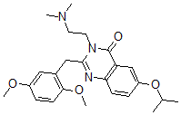 CAS#: 103315-31-7, 2-[(2,5-Dimethoxyphenyl)Methyl]-3-(2-Dimethylaminoethyl)-6-Propan-2-Yloxyquinazolin-4-One