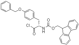 CAS 登录号：103321-60-4， 9H-芴-9-基甲基{(2S)-3-[4-(苄氧基)苯基]-1-氯-1-氧代-2-丙基}氨基甲酸酯