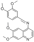 CAS 登录号：10351-50-5， 1-(3,4-二甲氧基苯基)-N-(6,7-二甲氧基喹啉-4-基)甲亚胺