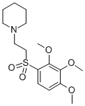 CAS#: 103595-58-0, 1-[2-(2,3,4-Trimethoxyphenyl)Sulfonylethyl]Piperidine