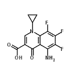 CAS#: 103772-14-1, 5-Amino-1-Cyclopropyl-6,7,8-Trifluoro-4-Oxo-1,4-Dihydro-3-Quinolinecarboxylic Acid