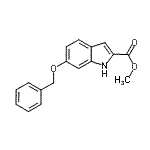 CAS 登录号：103781-89-1， 6-(苄氧基)-1H-吲哚-2-羧酸甲酯