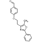 CAS 登录号：103788-59-6， 4-[2-(5-甲基-2-苯基-1,3-恶唑-4-基)乙氧基]苯甲醛