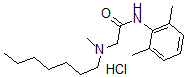 CAS 登录号：103825-20-3， 2-(庚基甲基氨基)-2',6'-乙酰二甲苯胺盐酸盐