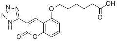 CAS#: 103876-54-6, 6-[2-Oxo-3-(2H-Tetrazol-5-Yl)Chromen-5-Yl]Oxyhexanoic Acid