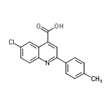 CAS#: 103914-61-0, 6-Chloro-2-(4-Methylphenyl)-4-Quinolinecarboxylic Acid