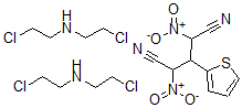 CAS#: 103938-84-7, 2-Chloro-N-(2-Chloroethyl)Ethanamine; 2,4-Dinitro-3-Thiophen-2-Ylpentanedinitrile