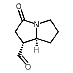 CAS 登录号：103979-75-5， (1R,8S)-3-氧代-1,2,5,6,7,8-六氢吡咯里嗪e-1-甲醛