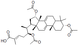 CAS#: 103992-91-2, (22S,24E)-3alpha,15alpha,22-Tris(Acetyloxy)-5alpha-Lanosta-7,9(11),24-Trien-26-Oic Acid