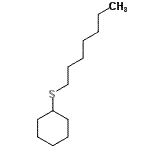 CAS 登录号：10406-95-8， (庚基硫基)环己烷