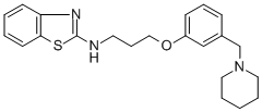CAS#: 104076-38-2, N-[3-[3-(1-Piperidinylmethyl)Phenoxy]Propyl]-2-Benzothiazolamine