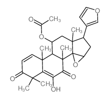 CAS#: 10410-83-0, (11alpha,13alpha,14beta,15beta,17alpha)-11-(Acetyloxy)-14,15:21,23-diepoxy-6-hydroxy-4,4,8-trimethyl-24-Norchola-1,5,20,22-tetraene-3,7-dione