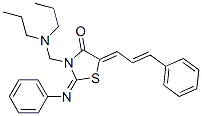 CAS#: 104123-87-7, (5Z)-3-[(Dipropylamino)Methyl]-2-Phenylimino-5-[(E)-3-Phenylprop-2-Enylidene]-1,3-Thiazolidin-4-One