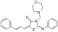 CAS#: 104123-95-7, (5Z)-3-(Morpholin-4-Ylmethyl)-2-Phenylimino-5-[(E)-3-Phenylprop-2-Enylidene]-1,3-Thiazolidin-4-One