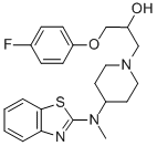 CAS#: 104153-38-0, 1-[4-(1,3-Benzothiazol-2-Yl-Methylamino)Piperidin-1-Yl]-3-(4-Fluorophenoxy)Propan-2-Ol