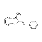 CAS#: 104169-10-0, 3-Methyl-2-[(E)-2-Phenylvinyl]-2,3-Dihydro-1,3-Benzothiazole