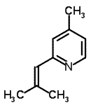 CAS#: 104188-16-1, 4-Methyl-2-(2-Methyl-1-Propen-1-Yl)Pyridine