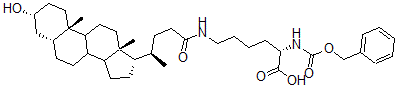 CAS#: 104211-96-3, (2S)-6-[[(4R)-4-[(3R,5R,10S,13R,17S)-3-Hydroxy-10,13-Dimethyl-2,3,4,5,6,7,8,9,11,12,14,15,16,17-Tetradecahydro-1H-Cyclopenta[a]Phenanthren-17-Yl]Pentanoyl]Amino]-2-(Phenylmethoxycarbonylamino)Hexanoic Acid