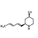 CAS#: 104259-19-0, (2R,4S)-2-[(1E,3E)-1,3-Pentadien-1-Yl]-4-Piperidinol