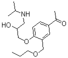 CAS#: 104449-98-1, 1-[4-[2-Hydroxy-3-[(1-Methylethyl)Amino]Propoxy]-3-(Propoxymethyl)Phenyl]-Ethanone