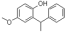 CAS 登录号：10446-37-4， 4-甲氧基-2-(1-苯基乙基)苯酚