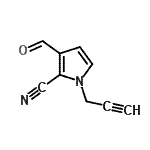 CAS 登录号：104501-29-3， 3-甲酰基-1-(2-丙炔-1-基)-1H-吡咯-2-甲腈
