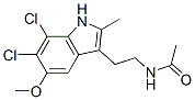 CAS 登录号：104513-29-3， N-[2-(6,7-二氯-5-甲氧基-2-甲基-1H-吲哚-3-基)乙基]乙酰胺