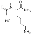 CAS 登录号：104584-11-4， (2S)-2-(乙酰氨基)-6-氨基-己酰胺盐酸盐(1:1)
