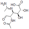 CAS#: 104602-08-6, 3-Acetamidino-2-Acetamido-2,3-Dideoxyguluronic Acid