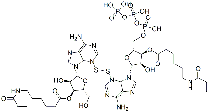 CAS#: 104693-47-2, 3,3'-Dithiobis(3'-O-6-(propionylamino)hexanoyl)adenosine 5'-triphosphate