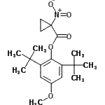 CAS#: 104755-90-0, 4-Methoxy-2,6-Bis(2-Methyl-2-Propanyl)Phenyl 1-Nitrocyclopropanecarboxylate