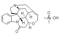 CAS 登录号：10476-87-6， 番木鳖碱二甲基次胂酸盐