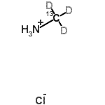 CAS#: 104809-19-0, (<Sup>13</Sup>C,<Sup>2</Sup>H<Sub>3</Sub>)Methanaminium Chloride