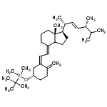 CAS#: 104846-62-0, (3S,5Z,7E,14xi,22E)-3-{[Dimethyl(2-Methyl-2-Propanyl)Silyl]Oxy}-9,10-Secoergosta-5,7,10,22-Tetraene