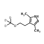 CAS#: 104939-43-7, 3,5-Dimethyl-4-{2-[(<Sup>2</Sup>H<Sub>3</Sub>)Methyloxy]Ethyl}-1H-Pyrazole